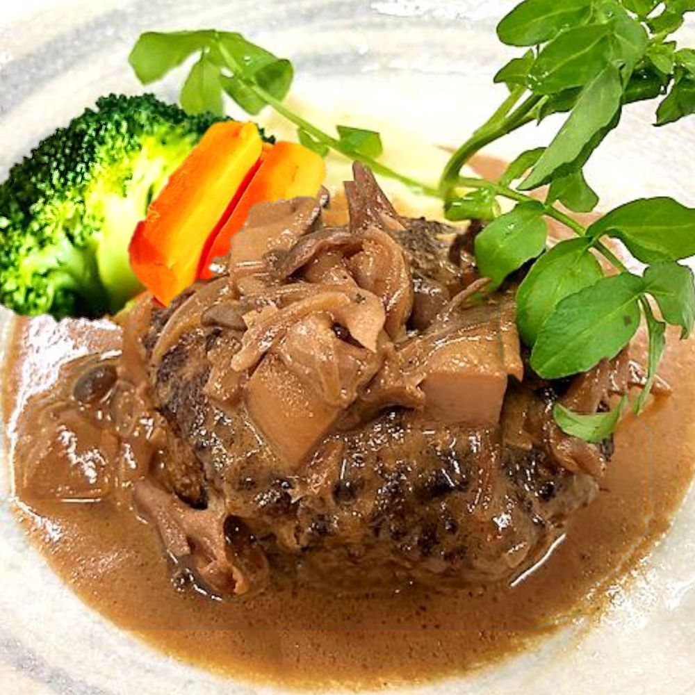 山中湖　村Cafe やどり木　ハンバーグ
